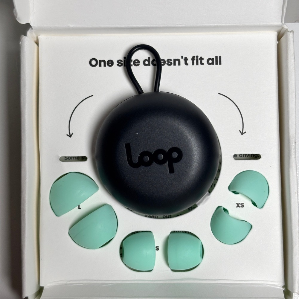 Loop Quiet Earplugs Magic Mint Noise Reduction 27dB Silicone Sleep Travel XS-L